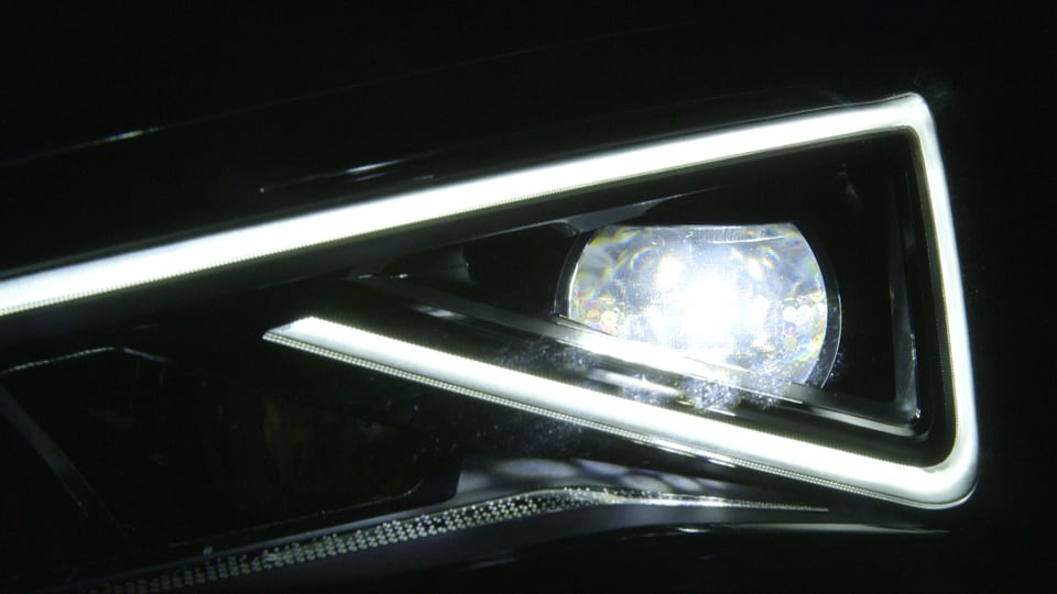  300 LEDS behind the lights of your car.