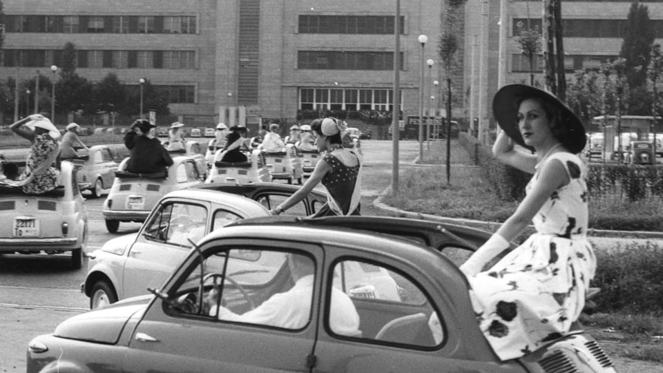  Fiat 500 on public display at the MOMA in New York this spring as part of the value of good Design exhibition.