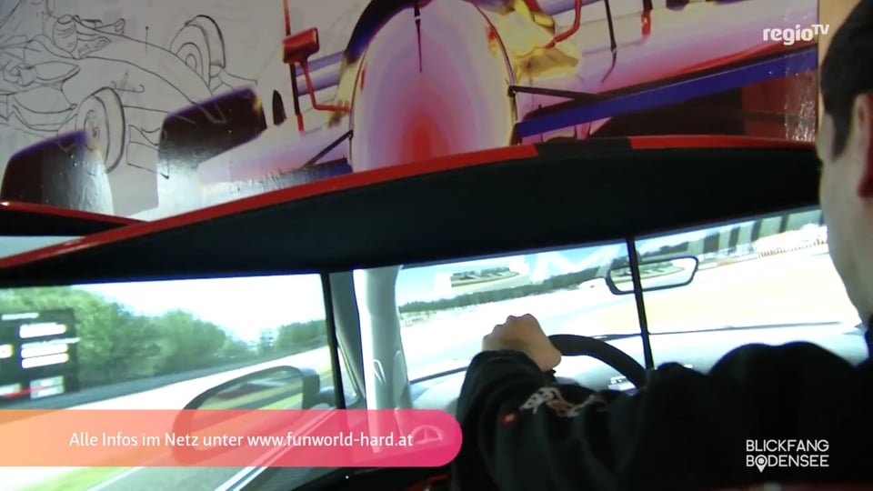 upracer Rennsimulator / Blickfang Bodensee Regio TV