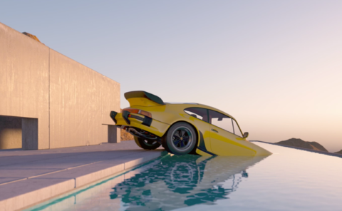 Porsche 911 Oldtimer Swimming Pool.png