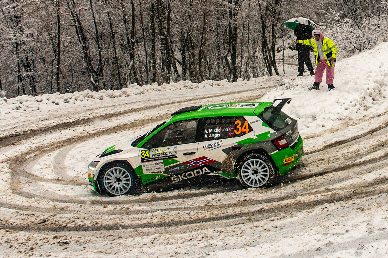 Rallye Monte-Carlo: ŠKODA FABIA Rally2 evo-Pilot Andreas Mikkelsen zählt zu den Favoriten in der WRC2