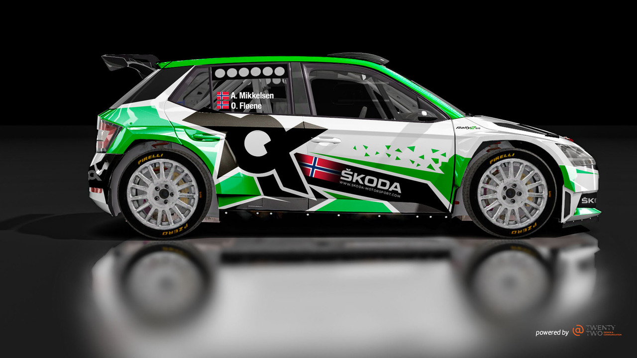 Rallye Monte-Carlo: ŠKODA FABIA Rally2 evo-Pilot Andreas Mikkelsen zählt zu den Favoriten in der WRC2