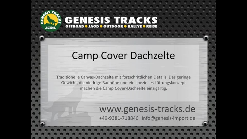 Camp Cover Dachzelte by Genesis Tracks