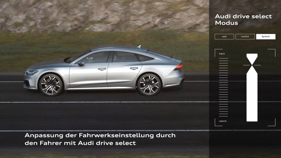  Audi A7 Animation drive select 