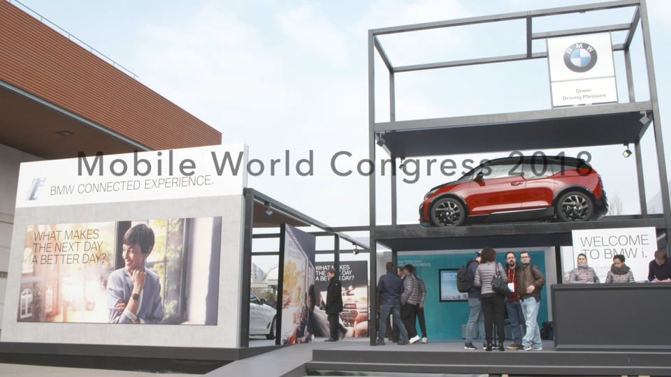 Die BMW Group auf dem Mobile World Congress 2018.