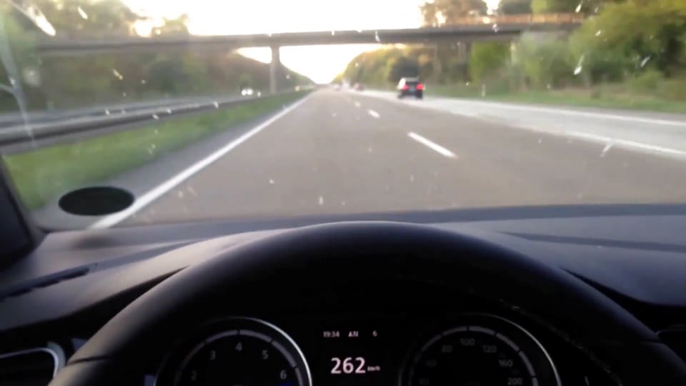 VW Golf 7 R Vmax 262 km/h GPS