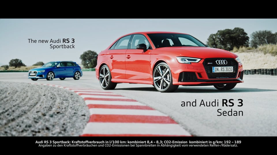 Geballter Fahrspaß und geschärfte Optik: Der neue Audi RS 3 Sportback