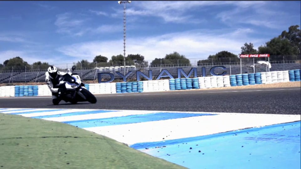 The new BMW HP4. Jerez Racetrack