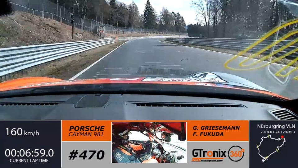 VLN 1 2018 Porsche Cayman 981 Startrunde | GTronix360° Team mcchip-dkr