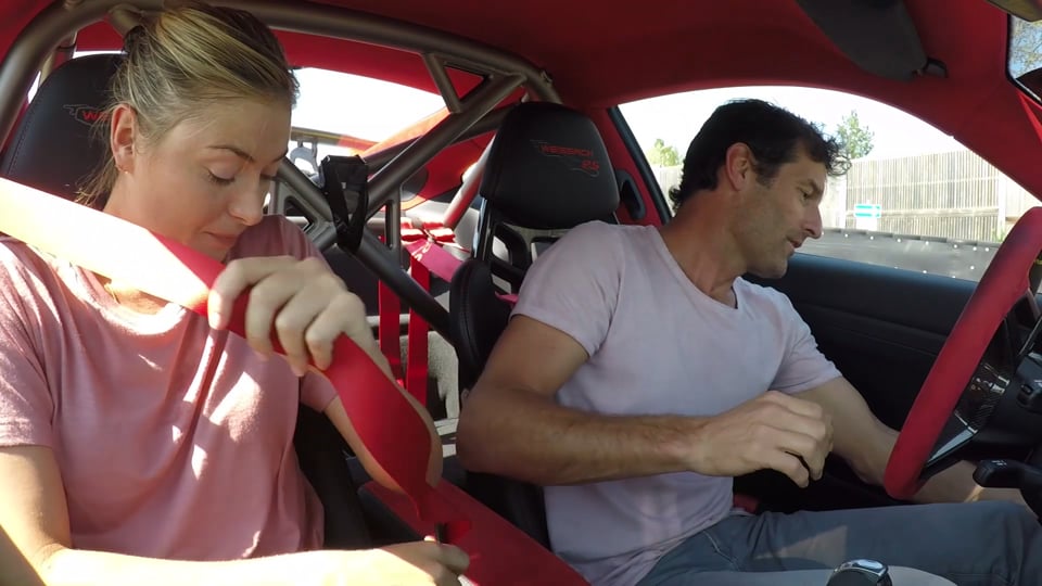 Maria Sharapova and Mark Webber in a 911 GT2 RS