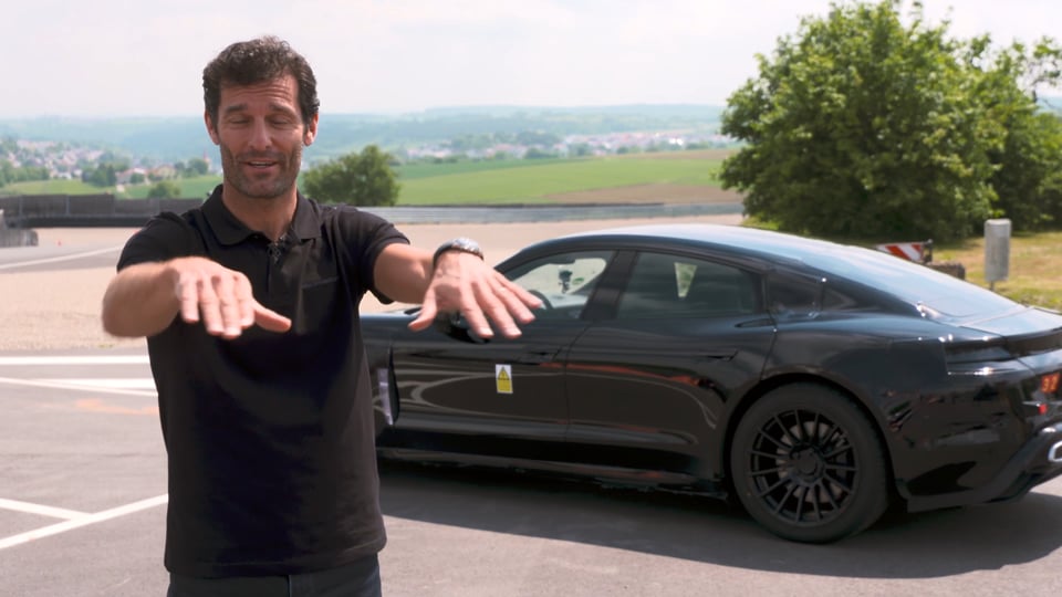 Mark Webber test drives the Mission E