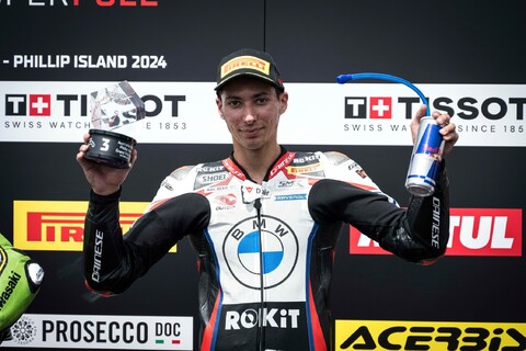 BMW Motorrad Motorsport startet mit Podium in die WorldSBK-Saison 2024.