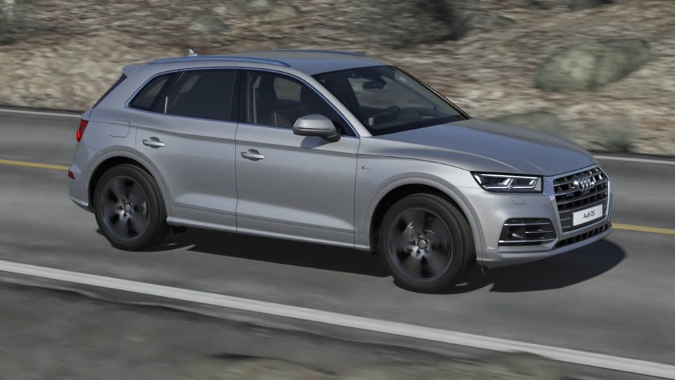 Audi Q5 – Animation Luftfederung mit Dämpferregelung