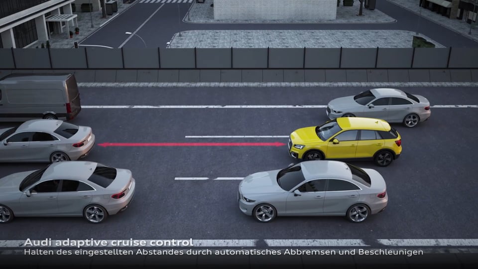 Audi Q2 - Animation Stauassistent