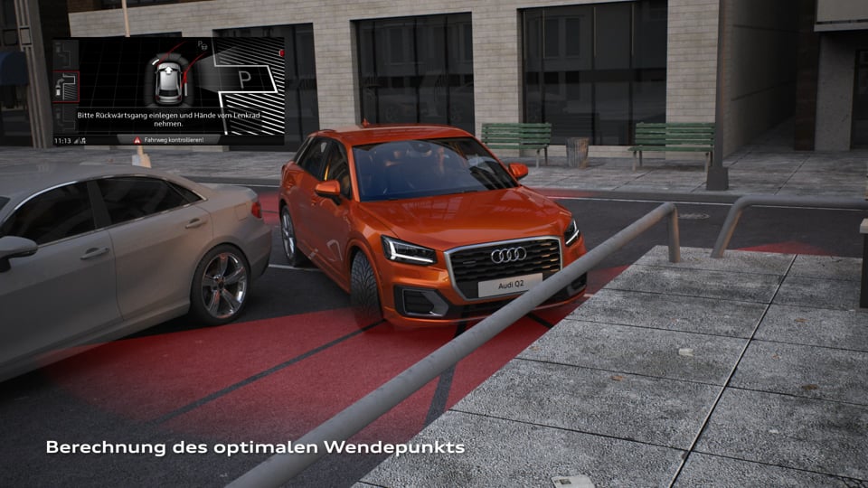 Audi Q2 - Animation Parkassistent