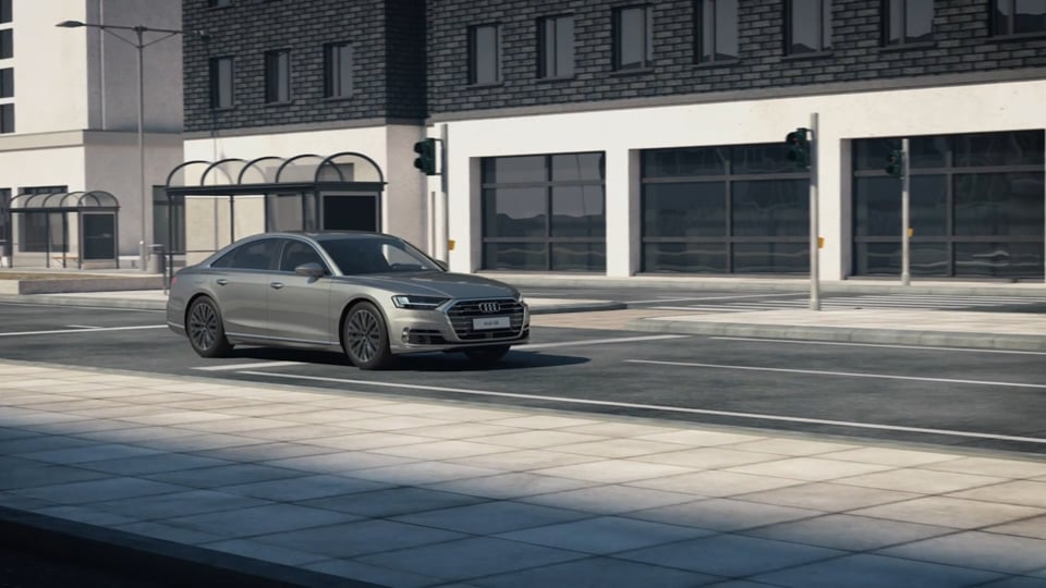 Animation Audi A8 - zentrales Fahrerassistenzsteuergerät zFAS