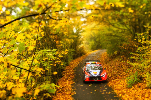 Thierry Neuville Hyundai i20 GR Rallye Deutschland Freitag Führender.jpg