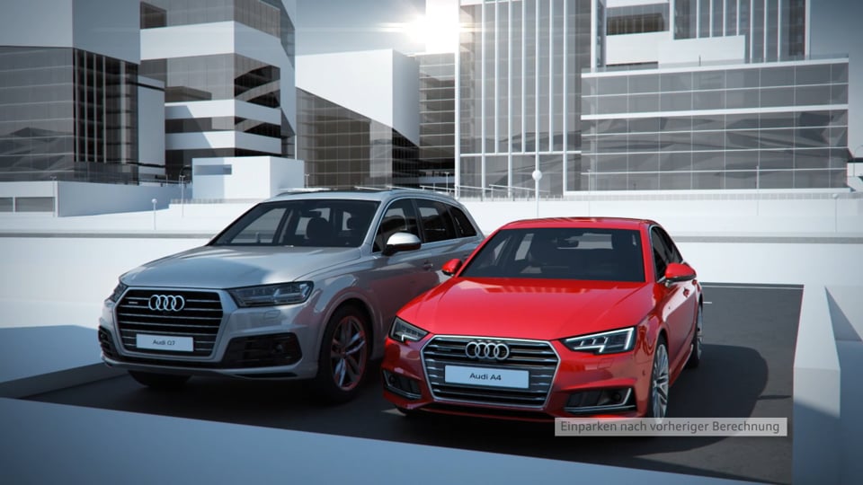 Audi A4 - Animation Parkassistent