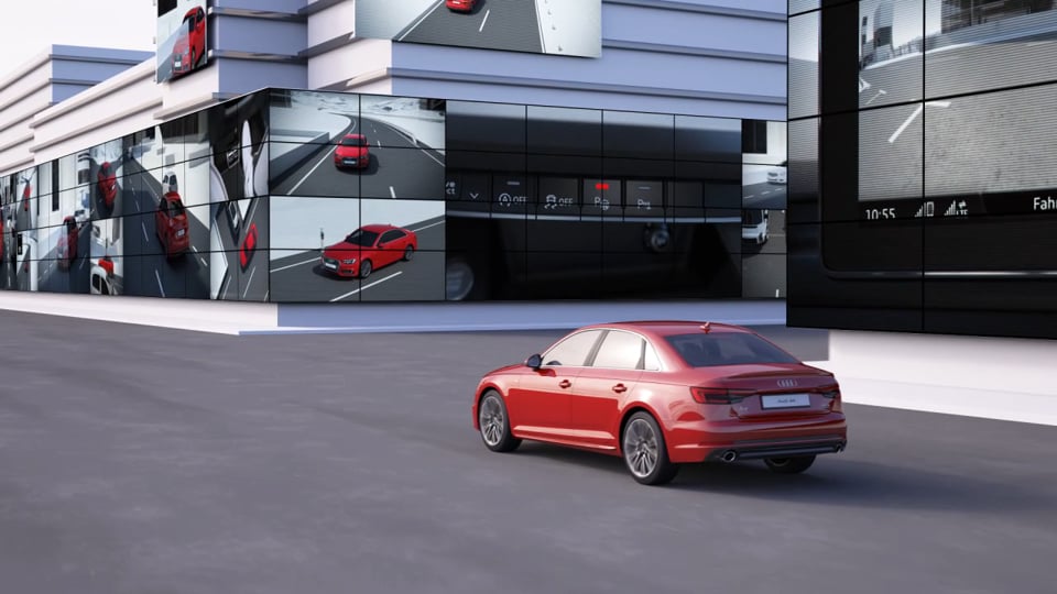 Audi A4 - Animation Abbiegeassistent