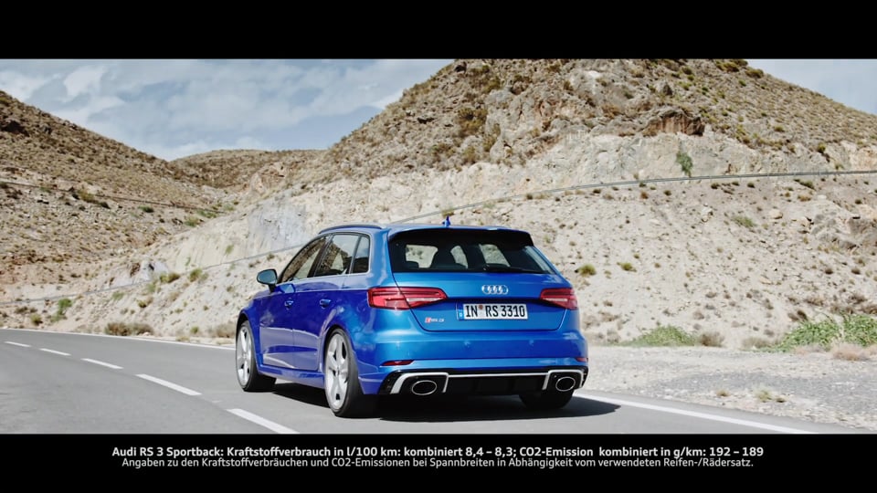 Geballter Fahrspaß und geschärfte Optik: Der neue Audi RS 3 Sportback