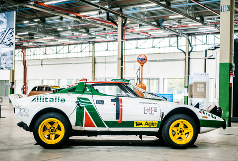 Vier Lancia-Legenden aus dem Heritage Hub treten beim Rally Racing Meeting 2025 auf.