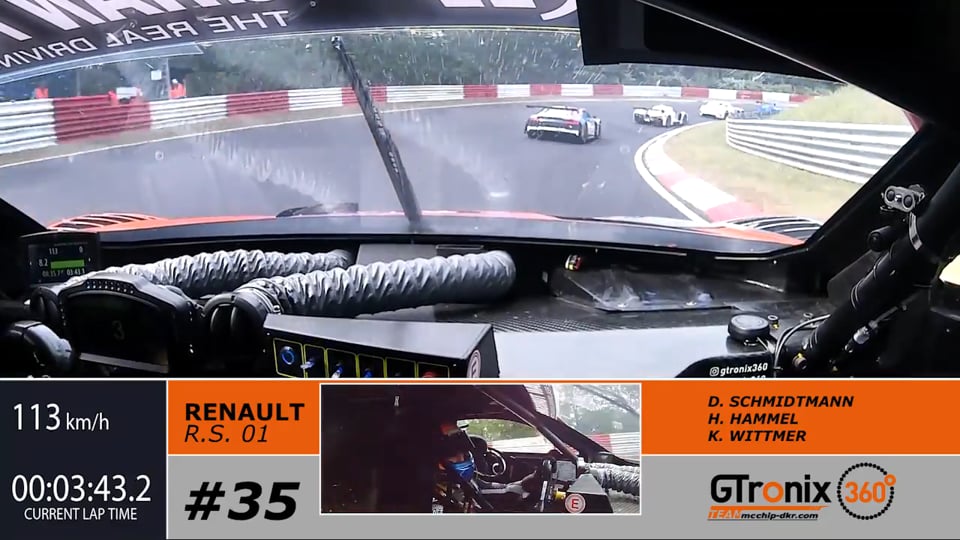 24h-Rennen Nürburgring 2018 | Renault R.S. 01 | Kuno Wittmer | GTronix360° Team mcchip-dkr