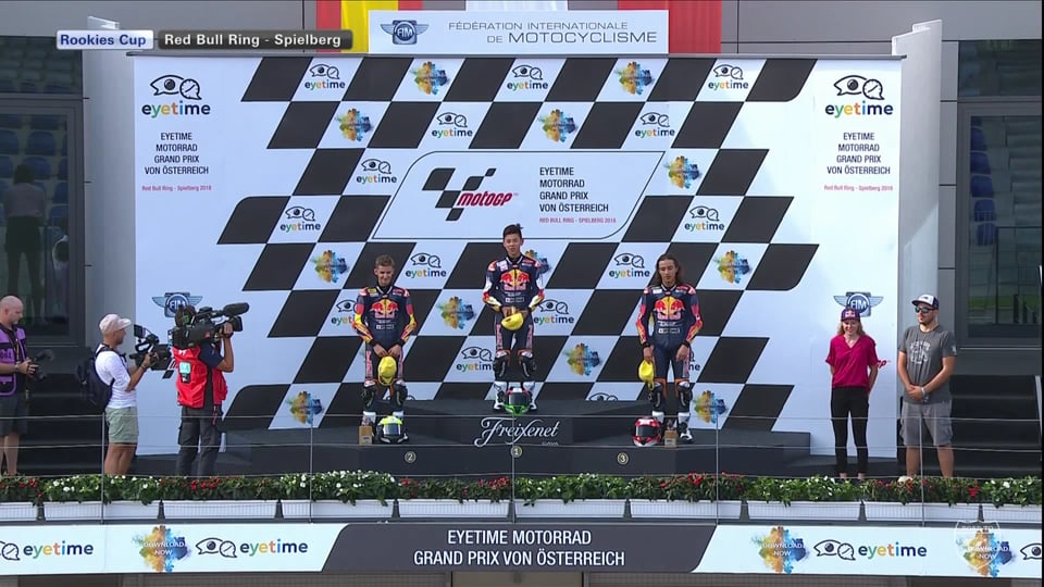 Red Bull Rookies Cup 2018 - Race 1 - Award ceremony...(Spielberg, Austria)