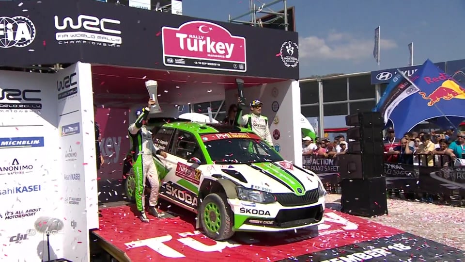 WRC2 – Stop 10 in der Türkei, WRC 2-Sieg für ŠKODA Pilot Jan Kopecký – ŠKODA gewinnt WRC 2-Titel für Teams