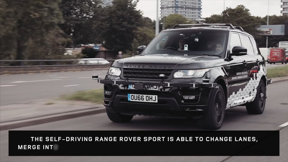  SELF-DRIVING RANGE ROVER RUNS AUTONOMOUS RINGS ROUND COVENTRY